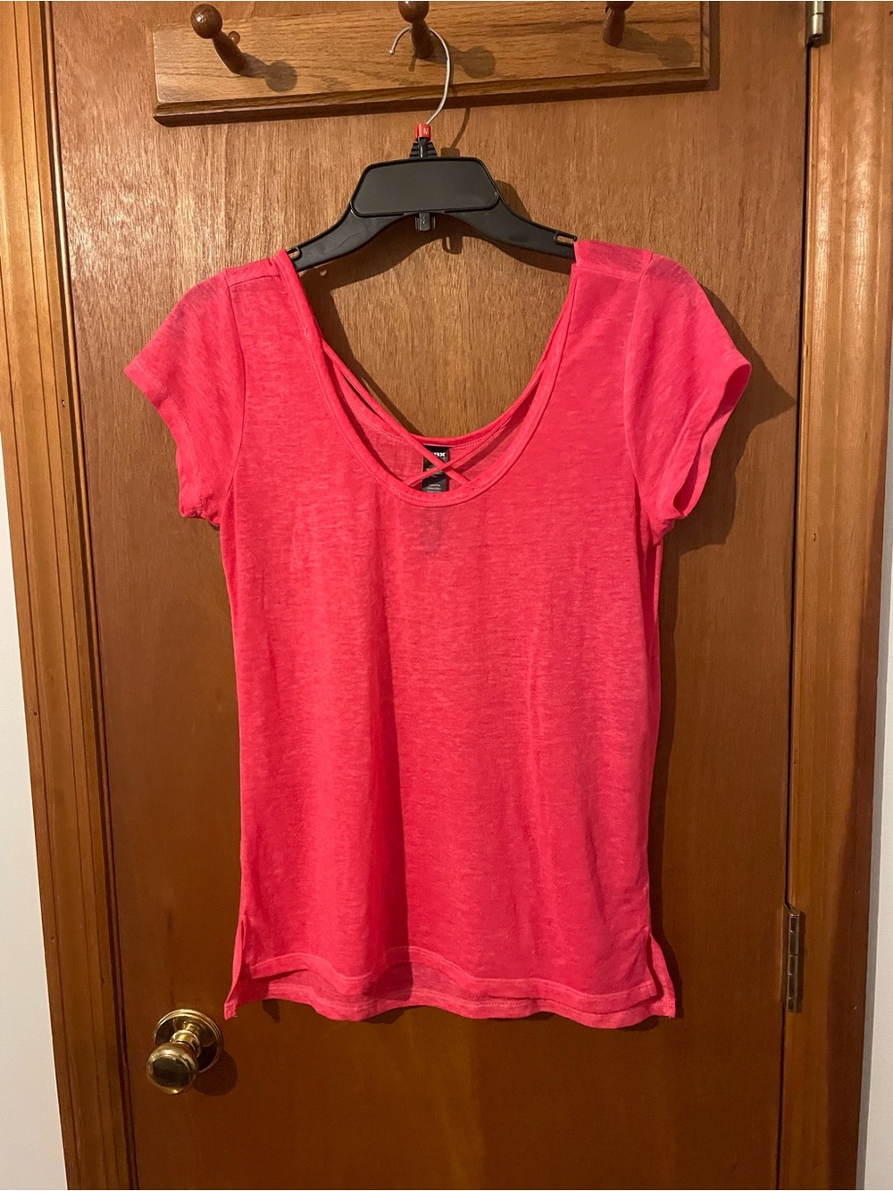 RBX Women's Hot Pink Short Sleeve Scoop Neck Tee Size Small